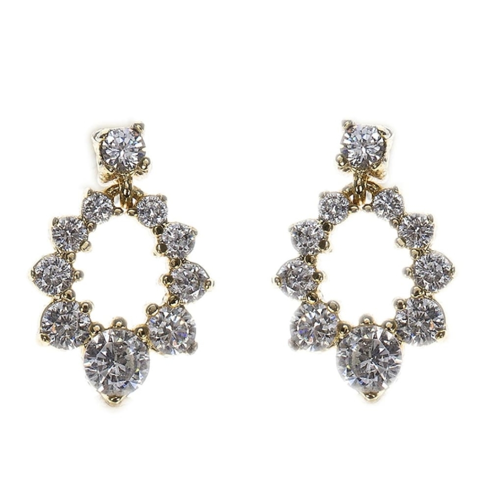 CZ by Kenneth Jayne Lane Accent Open Earrings